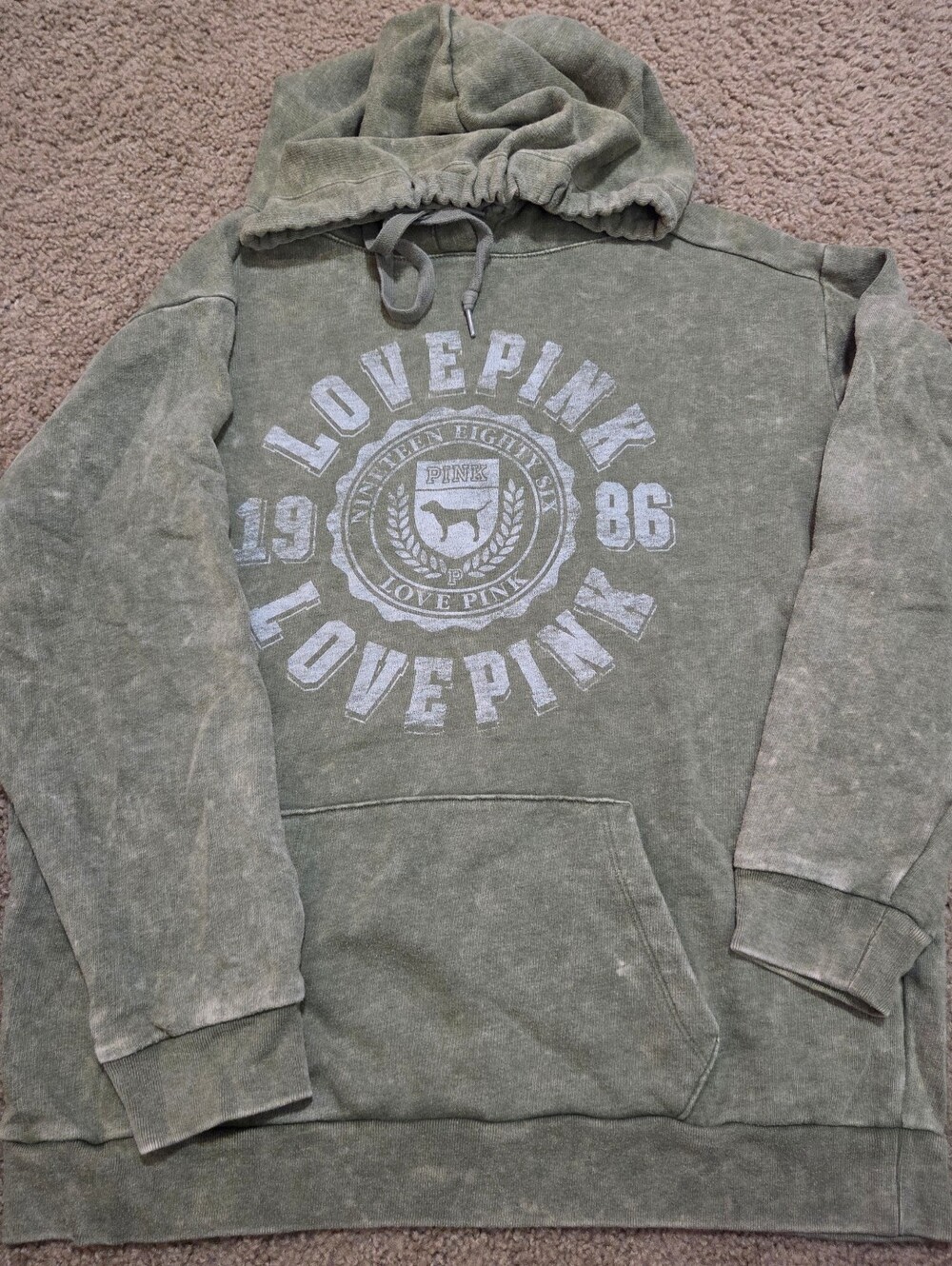PINK Victoria's Secret Oversized Logo Pullover Hoodie